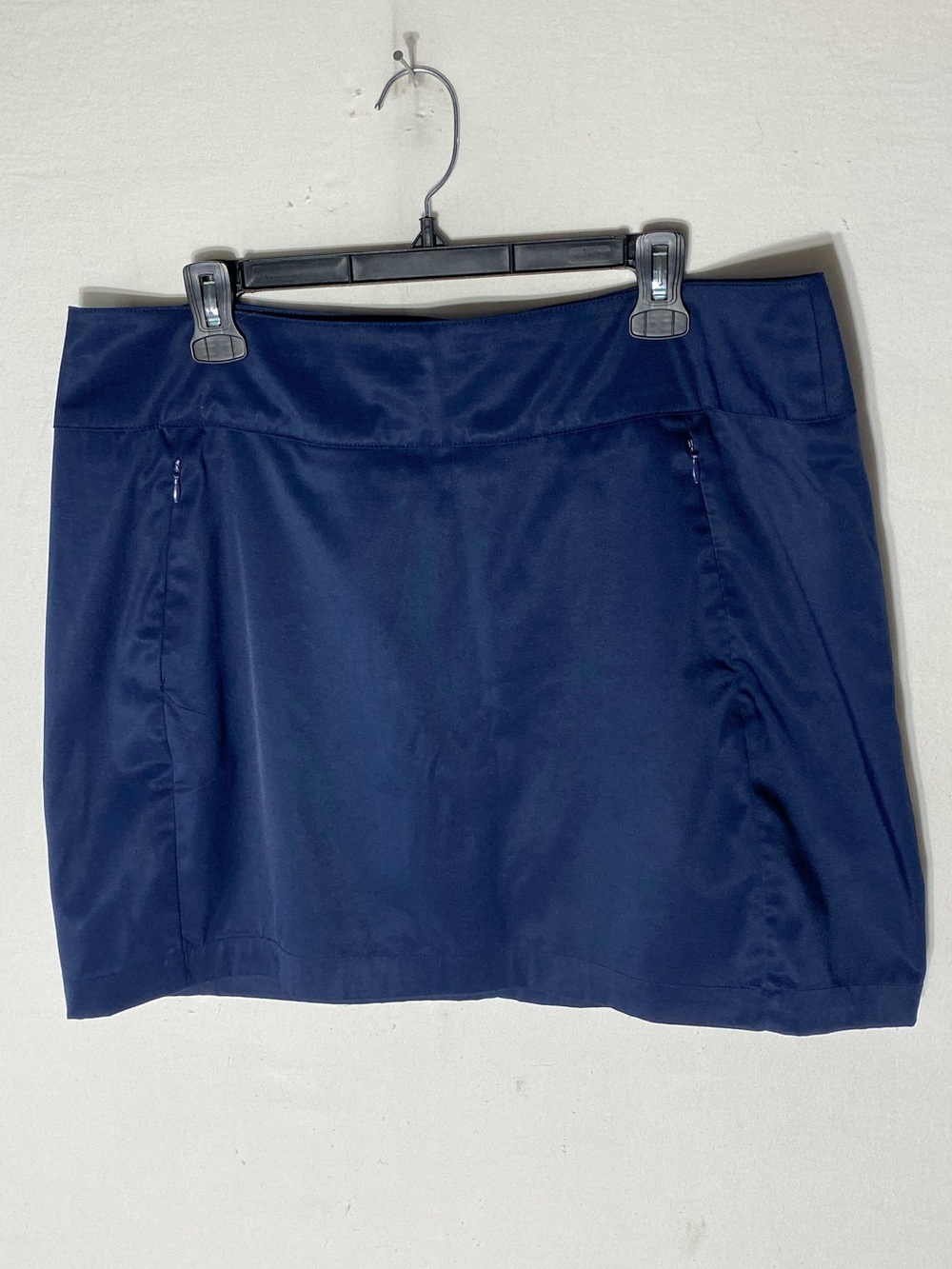 Antigua Navy Blue Athletic Skort W Side Zip Pockets 12 Activewear Golf Sporty